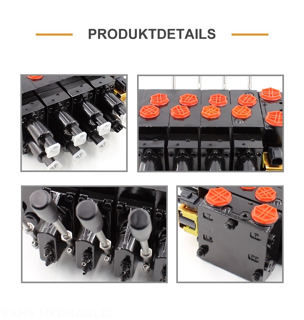 HSDVG32 Elektrisch proportional und manuell 5 Steuerkolben Proportionalventil